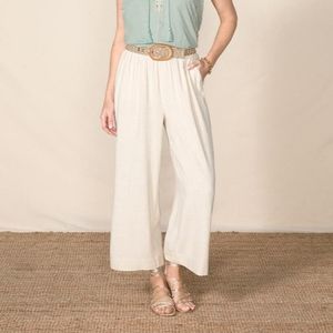 Matilda Jane Good Hart Cricket Wide Leg Pants with Braided Belt L